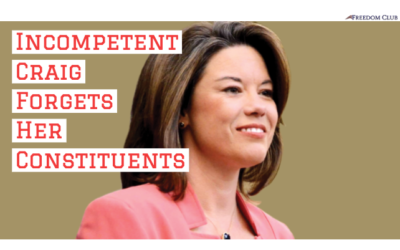 Incompetent Craig Forgets Her Constituents