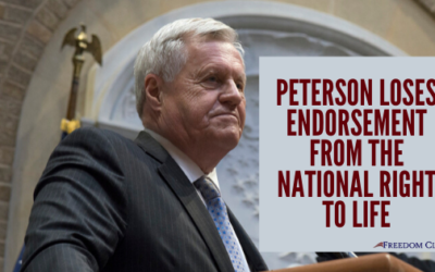 Peterson Loses Endorsement From The National Right to Life