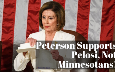 Peterson Supports Pelosi, Not Minnesotans!