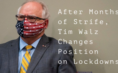 After Months of Strife, Tim Walz Changes Position on Lockdowns